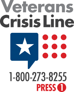 Veterans Crisis Line 1-800-273-8255 (Press 1)