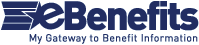 eBenefits logo with tagline my gateway to benefit information